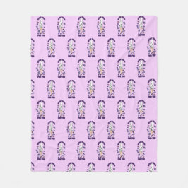 "Eating Treats for Two" Gravid Halloween-Lila Fleecefilt