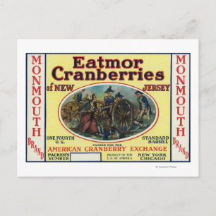 Eatmor Cranbär Brand Label Vykort