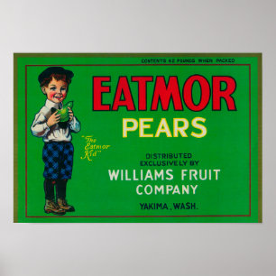 Eatmor Pearlåda LabelYakima, WA Poster