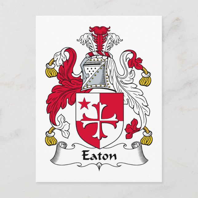 Eaton Family Crest Vykort (Framsida)