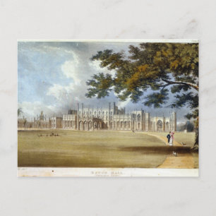 Eaton Hall, entréfront, från Ackermanns 'Repo Vykort
