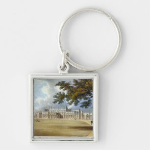 Eaton Hall, hänrycker beklär, från Ackermanns Fyrkantig Silverfärgad Nyckelring