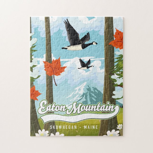 Eaton Mountain Skowhegan, Maine Pussel (Vertikal)
