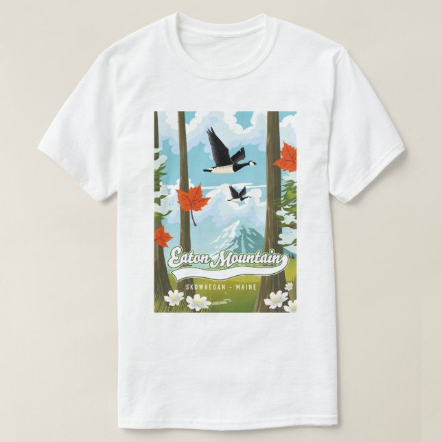Eaton Mountain Skowhegan, Maine T Shirt (Design framsida)