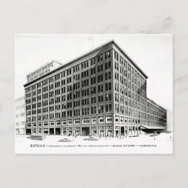 Eatons drottning St Toronto-illustration Vykort (Framsida)