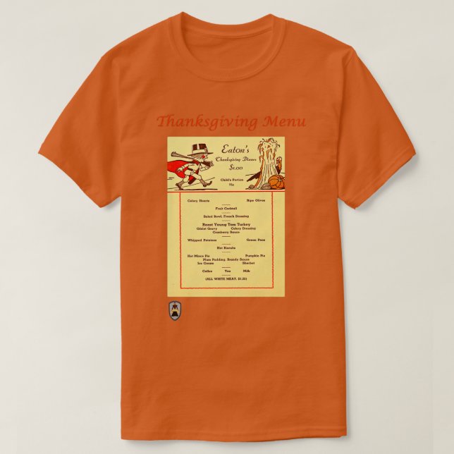 Eatons Thanksgiving Middag T Shirt (Design framsida)