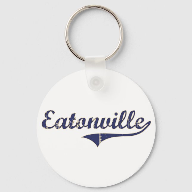 Eatonville Washington Classic Design Nyckelring (Framsida)