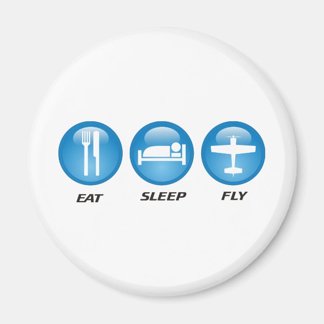eatsleepfly magnet (Framsidan)