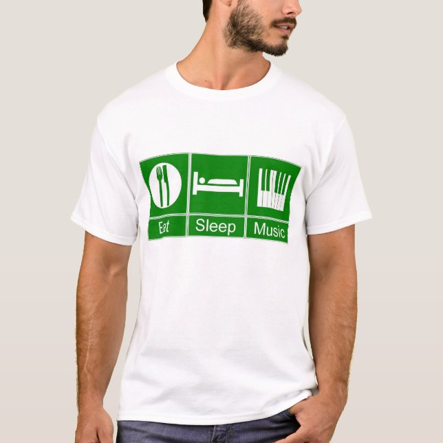 EatSleepMusic Tee (Framsida)