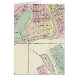 Eau Claire och Medford Hälsningskort
