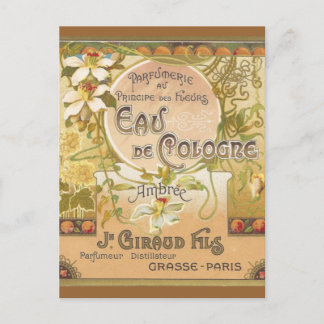 Eau de Cologne Ambree Postcard Vykort