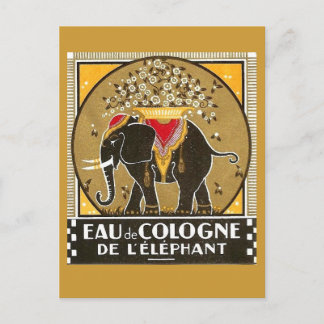 Eau de Cologne de l'elephant Postcard Vykort