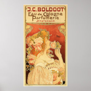 EAU DE COLOGNE PARFUMERIE Parfym Privat Livemont Poster