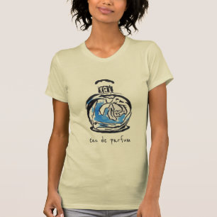 Eau de parfum fransk Blue mode parfym flaska T Shirt