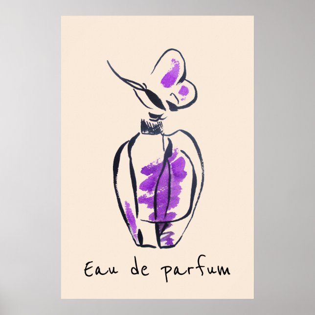 Eau de parfum Fransk parfym mode Poster (Framsidan)
