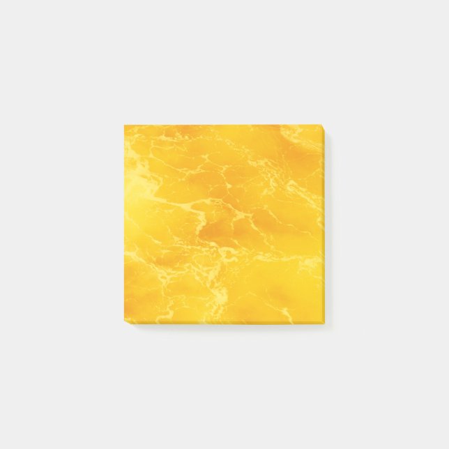 eau marbrée jaune orange post-it block (Framsida)