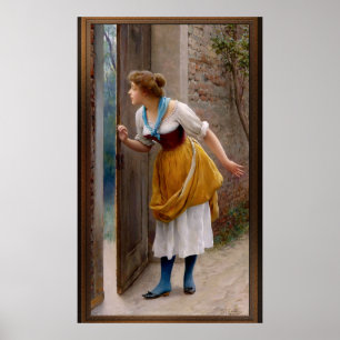Eavesdropper av Eugen von Blaas Poster