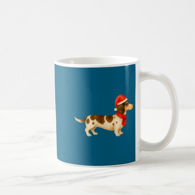 Ebald Christmas Dachshund E Funny Doxie Dog Mom  Kaffemugg (Höger)