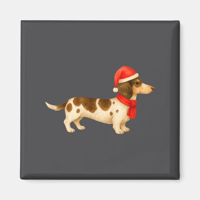 Ebald Christmas Dachshund E Funny Doxie Dog Mom  Magnet (Framsidan)
