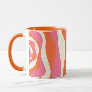 Ebb och Flod 4 - Rosa, Orange och Kräm Mugg