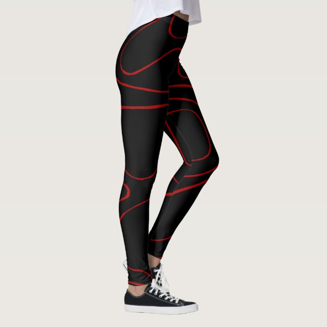 Ebb och Flow 2 i Red and Black Leggings (Höger)
