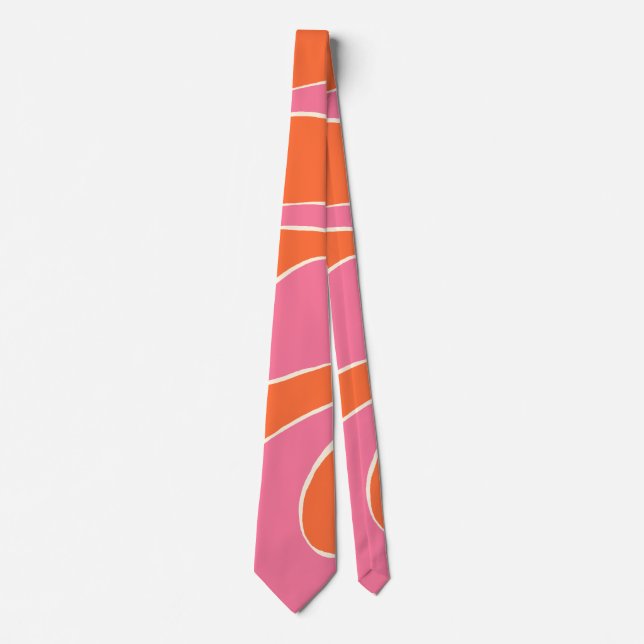 Ebb och Flow 2 i Rosa, Orange och kream Slips (Framsida)