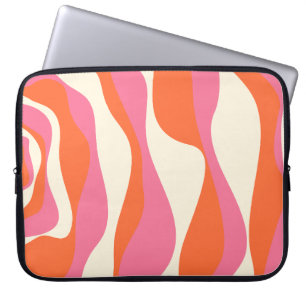Ebb och Flow 4 - Rosa, Orange och kream Laptop Fodral