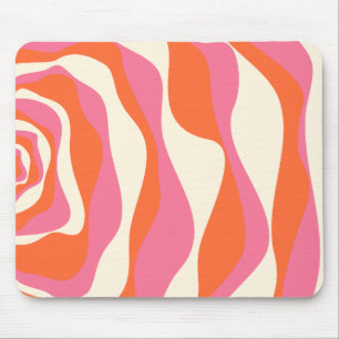 Ebb och Flow 4 - Rosa, Orange och kream Musmatta