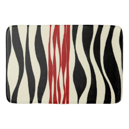 Ebb och Flow - Red & Cream Badrumsmatta