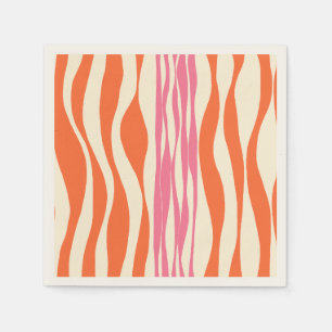 Ebb och Flow - Rosa, Orange och Cream Pappersservett