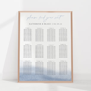 Ebb Tide Seating Chart - Upp till 12 Bord Poster