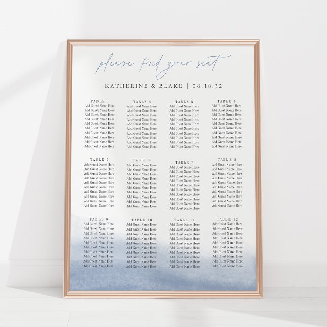 Ebb Tide Seating Chart - Upp till 12 Bord Poster (Skapare uppladdad)