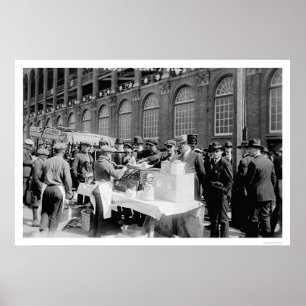 Ebbets Hett Hund Stället Baseball 1920 Poster