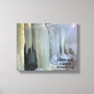 EBEN ICE CAVES MICHIGAN U.S.A. KANVASTRYCK