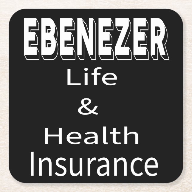 Ebenezer Life och sjukförsäkring Underlägg Papper Kvadrat (Framsidan)