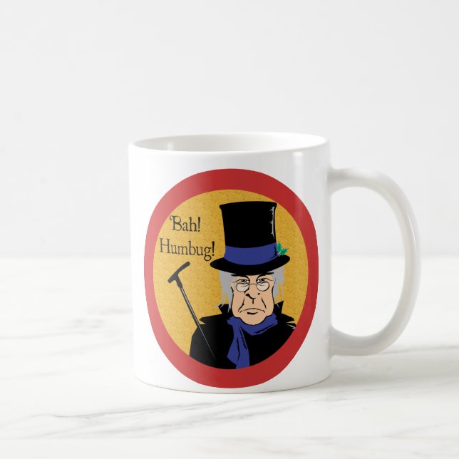 Ebenezer Scrooge Bah! Humbug! Kaffemugg (Höger)