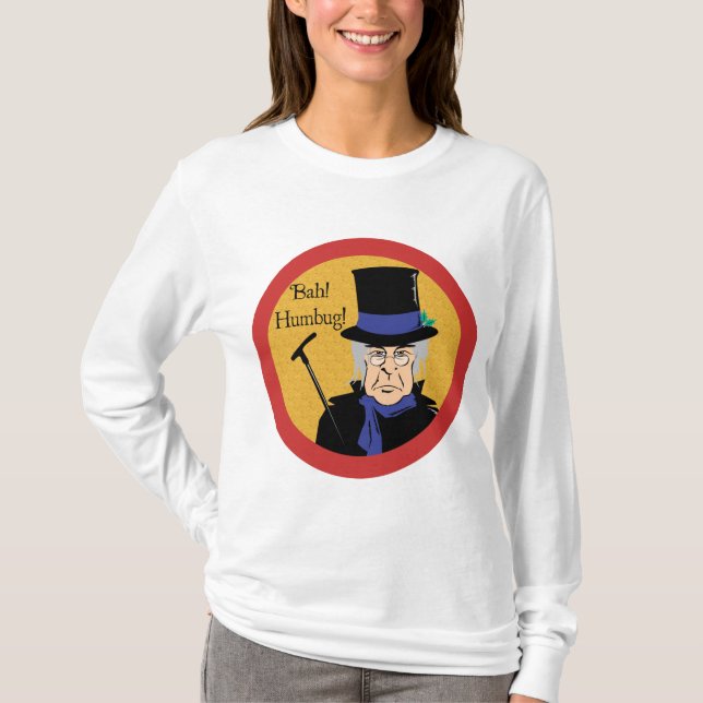Ebenezer Scrooge Bah! Humbug! T-shirt (Framsida)