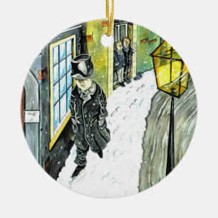 Ebenezer Scrooge Julgransprydnad Keramik