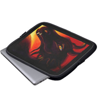 Ebenholts avfyrar drakelaptop sleeve