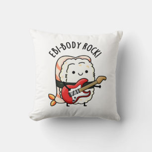 Ebi-body Sten Funny Rocker Sushi Pun Kudde