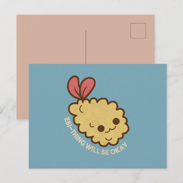 Ebi-thing Kommer att Gå Bra Vykort (Fram/baksida)