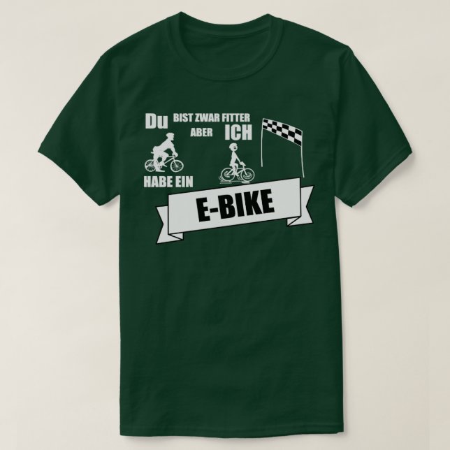 EBike stolz lustig T Shirt (Design framsida)