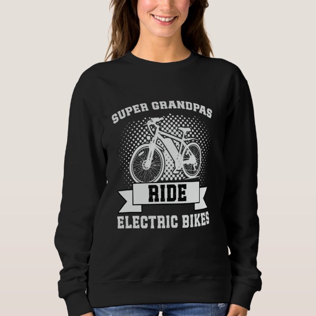 EBike TOPPEN GRANDPAS RIDE ELECTRIC BIKES Lung E-B T Shirt (Framsida)