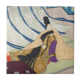Ebina Masao Genji japansk orientalisk konst Kakelplatta
