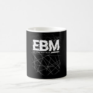 EBM ELECTRONIC BODY MUSIC DESIGN, MÖRK VINKARARE, KAFFEMUGG