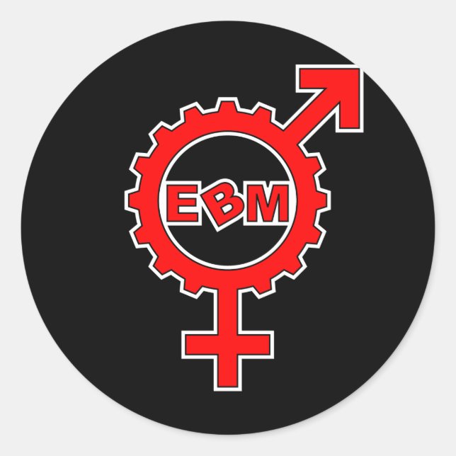EBM Logo_17 Runt Klistermärke (Framsida)