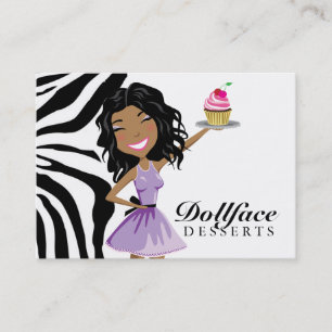 Ebonie för 311 Dollface efterrätter sebra 3,5 x Visitkort