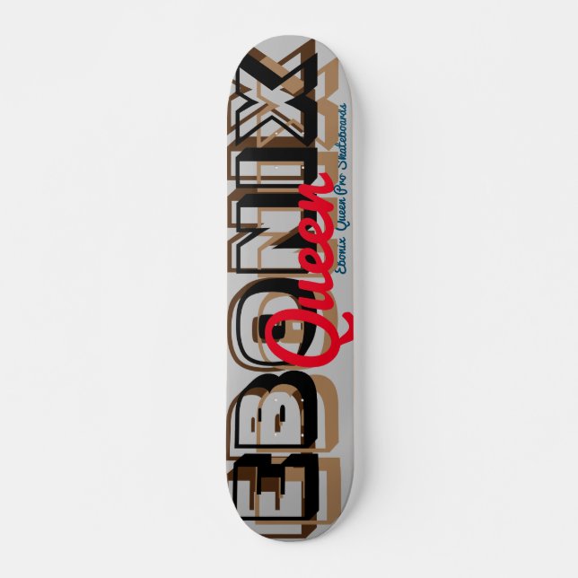 EBONIX QUEEN 7 3/4-tums Skateboard-däck Mini Skateboard Bräda 18,5 Cm (Framsida)