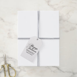 Ebony Always & Forever Bröllop Gift-Märkre Presentetikett