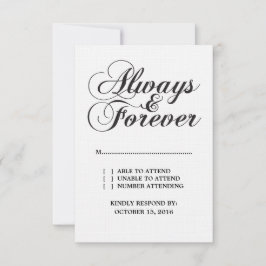 Ebony Always & Forever Bröllop OSA Card Kort